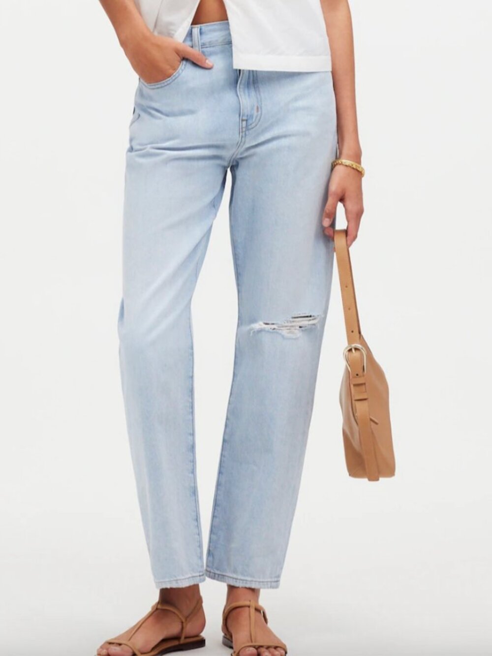 Madewell 90s Straight Crop Jean Size 27 Light Blue **Like New**
